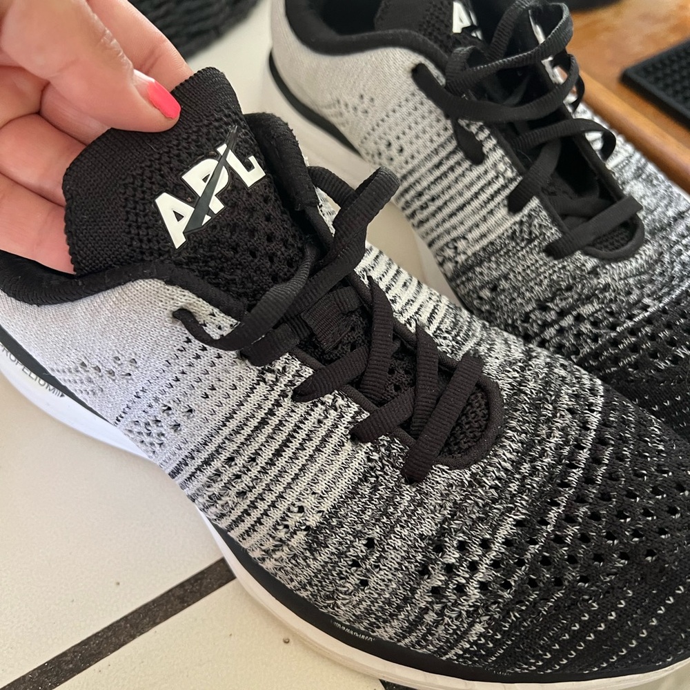 APL Women's Black and White Sneakers